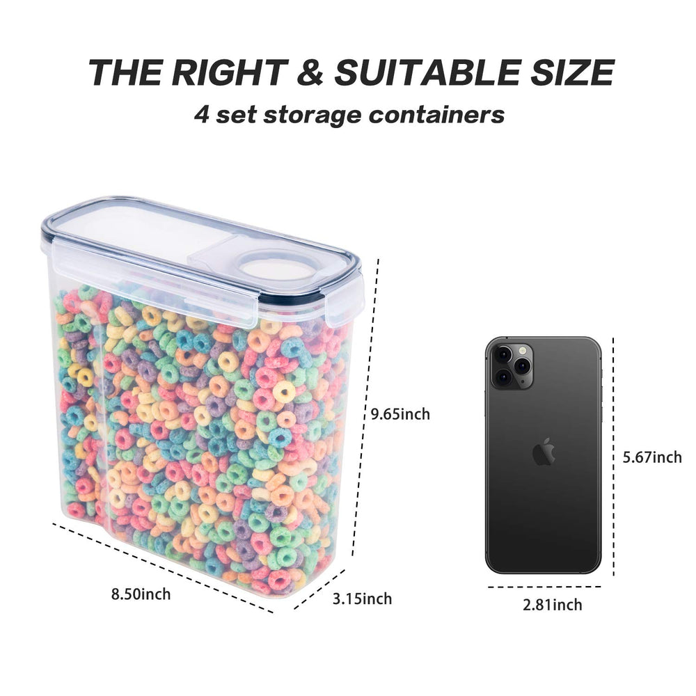 FOOYOO clear container body showing visible contents for fast inventory checks