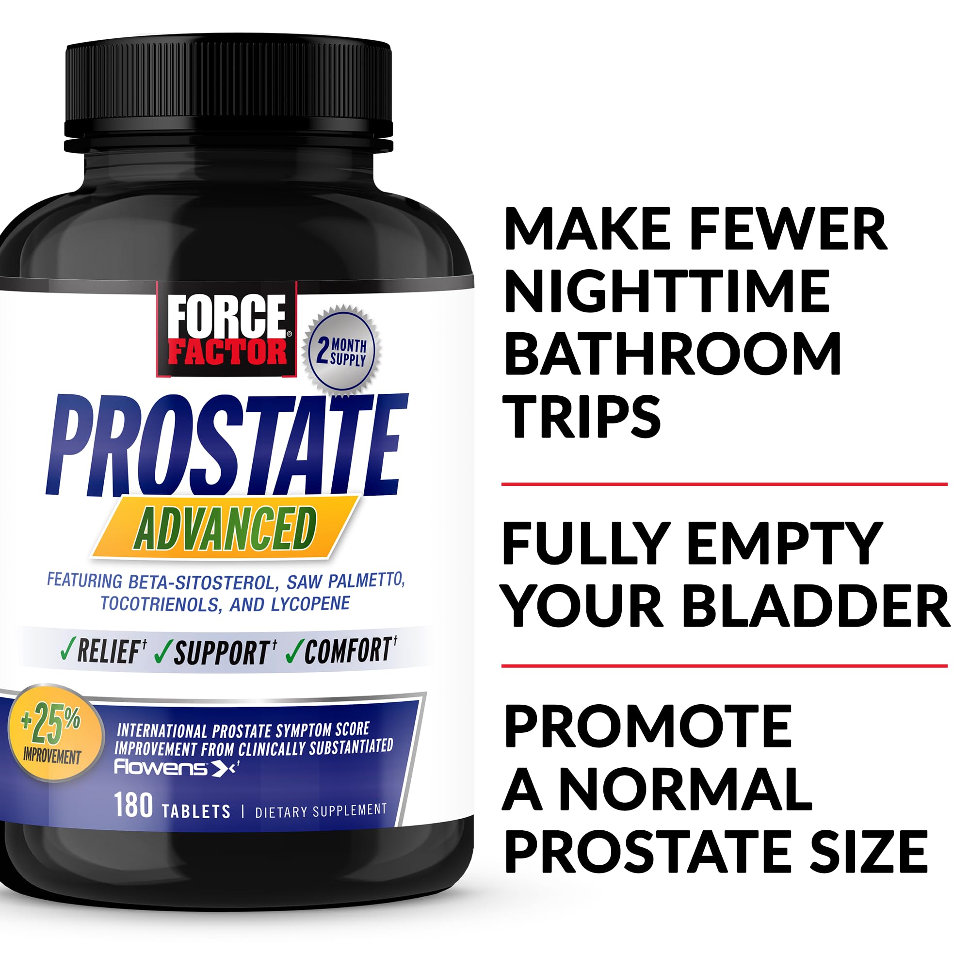 Force Factor back label with ingredient list for transparency and trust