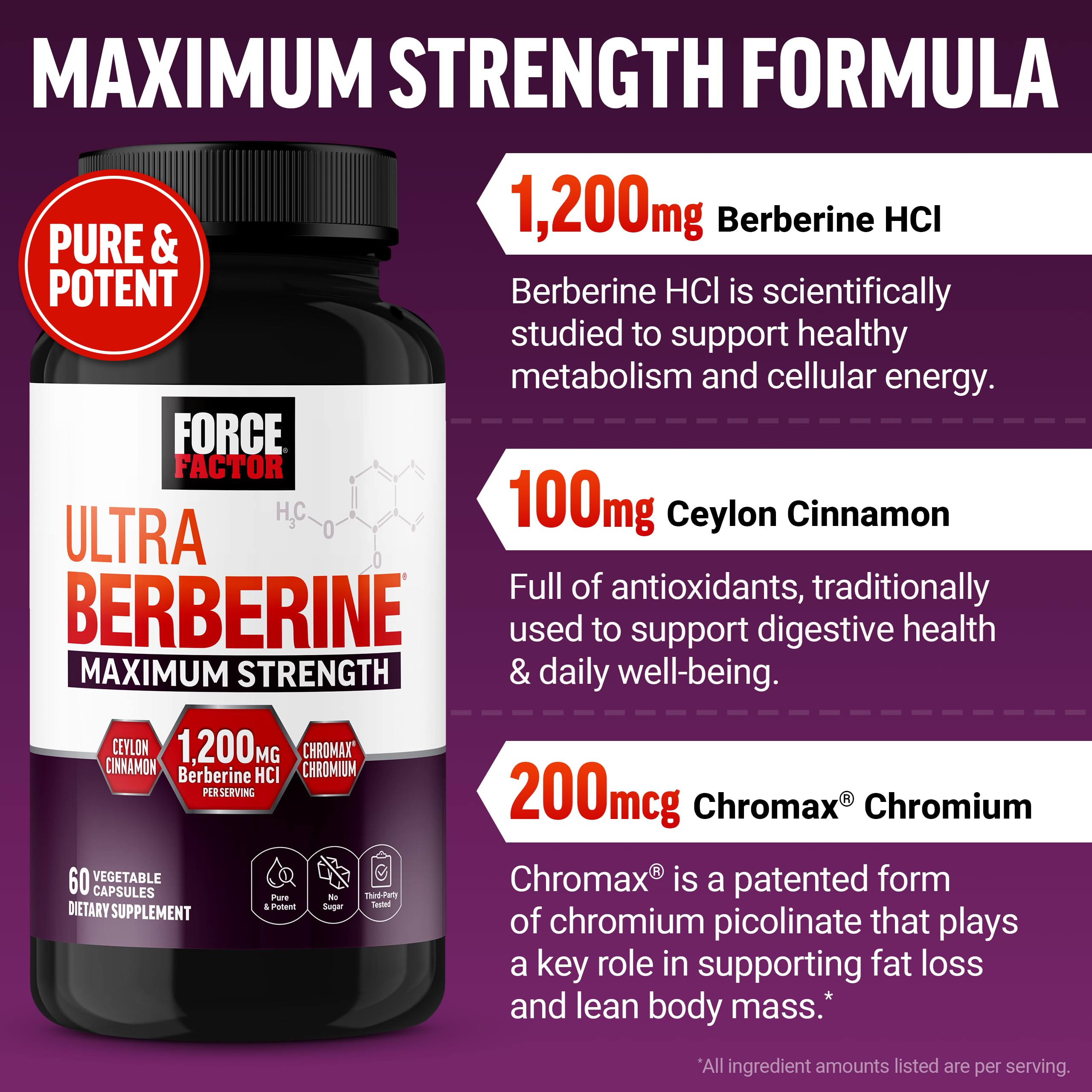 Force Factor Ceylon cinnamon bark powder emphasizing antioxidant support