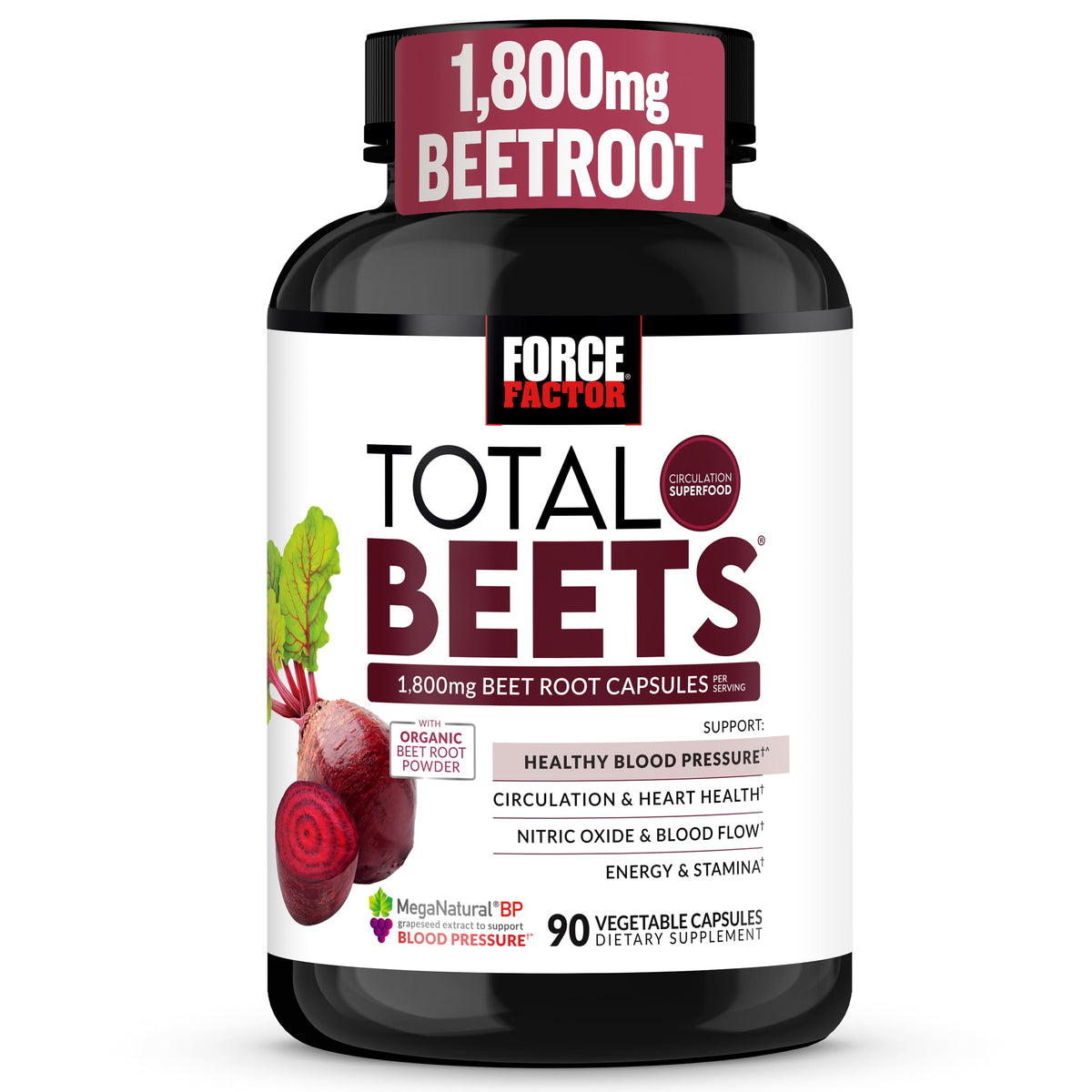 Force Factor bottle front view highlighting product branding and benefit