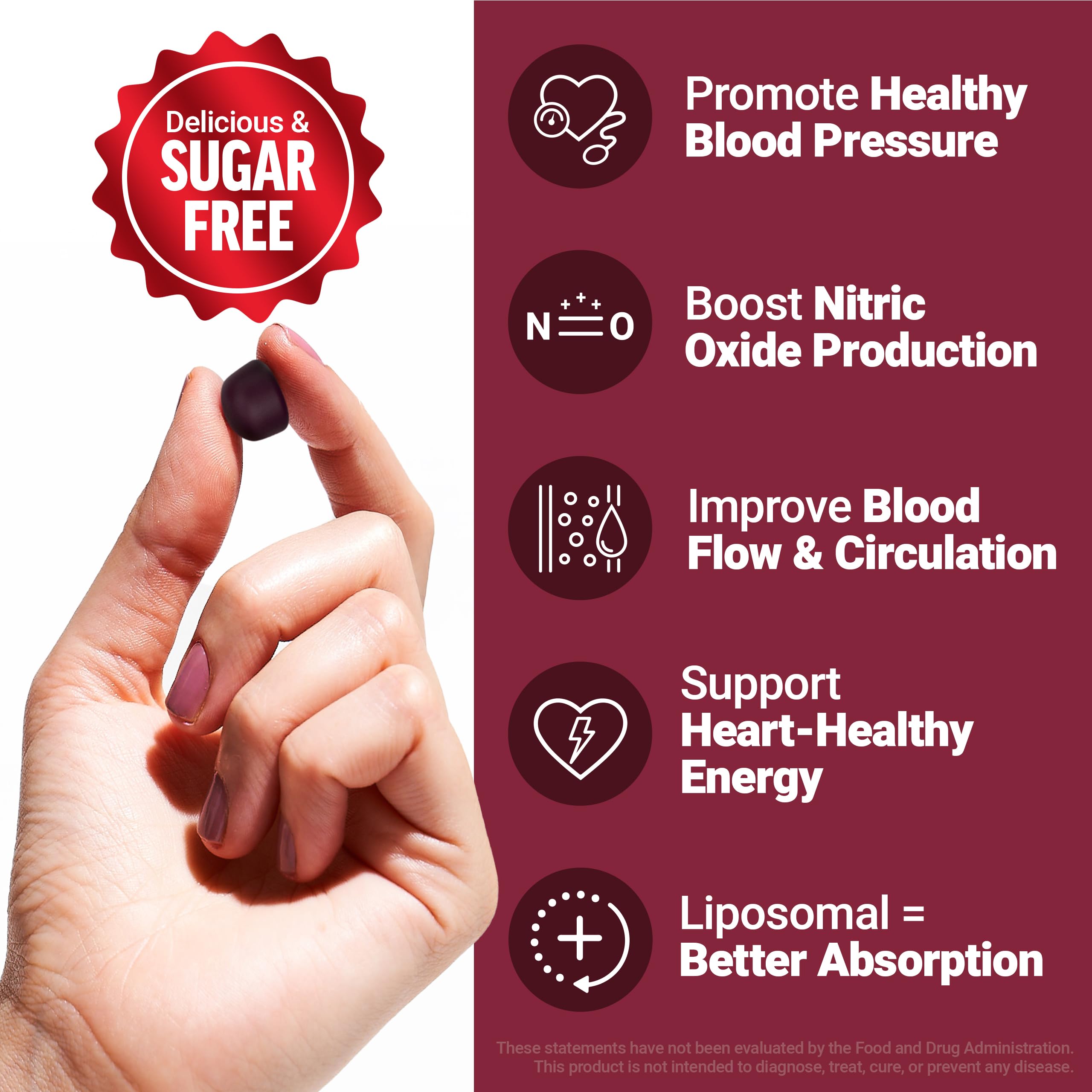 Force Factor bottle opened with sugar-free gummies visible for easy dosing