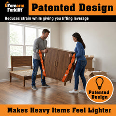 Forearm Forklift forearm loop in use demonstrating ergonomic lifting support