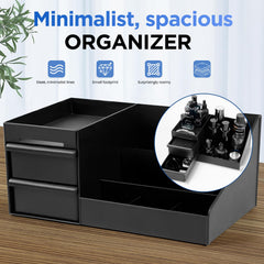 Forest Angle drawers open displaying hidden storage and tidy benefit