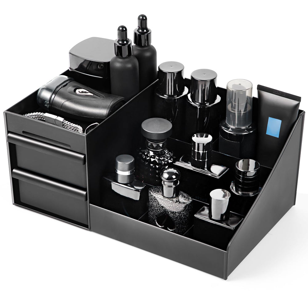 Forest Angle front view organizer showing neat countertop storage benefit