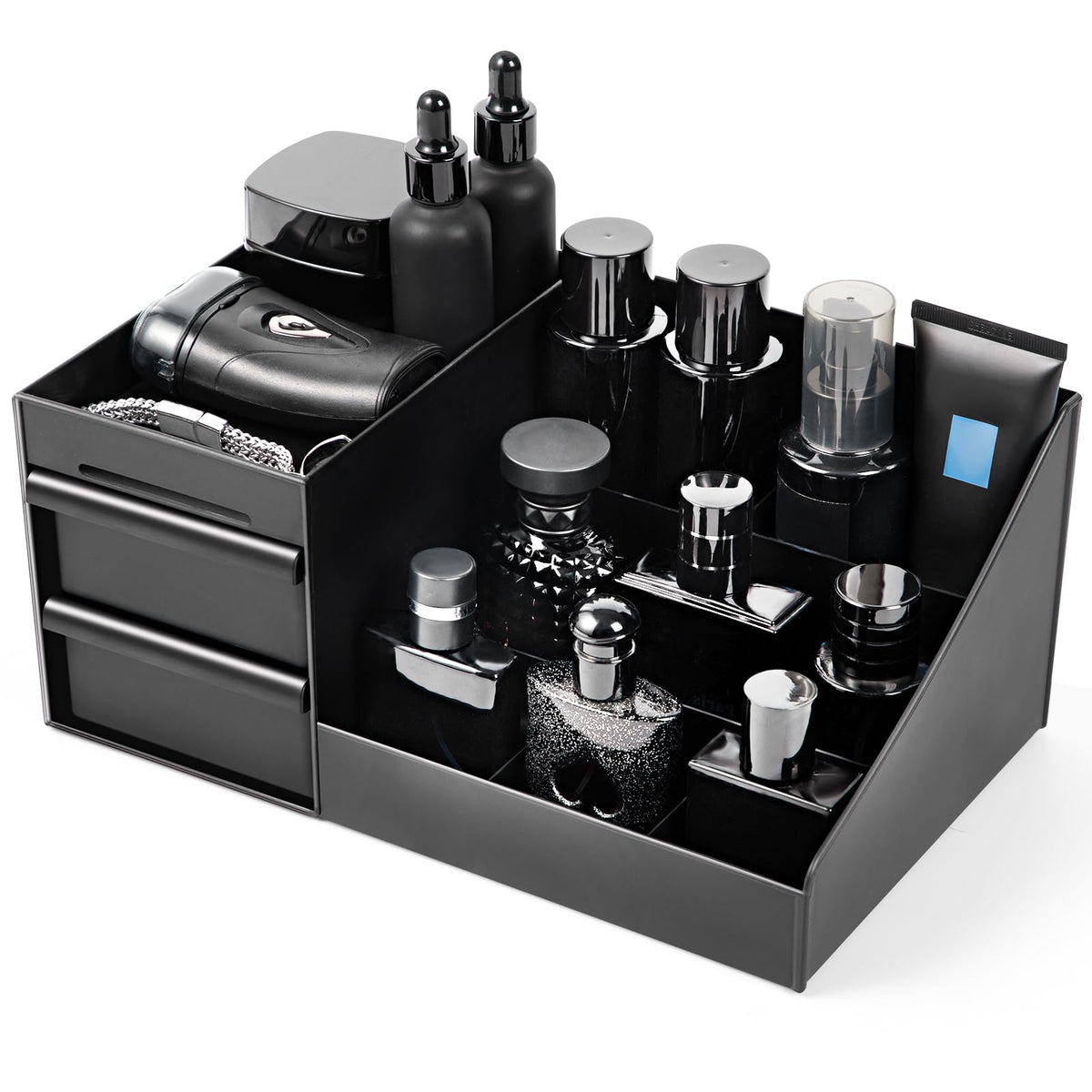 Forest Angle front view organizer showing neat countertop storage benefit