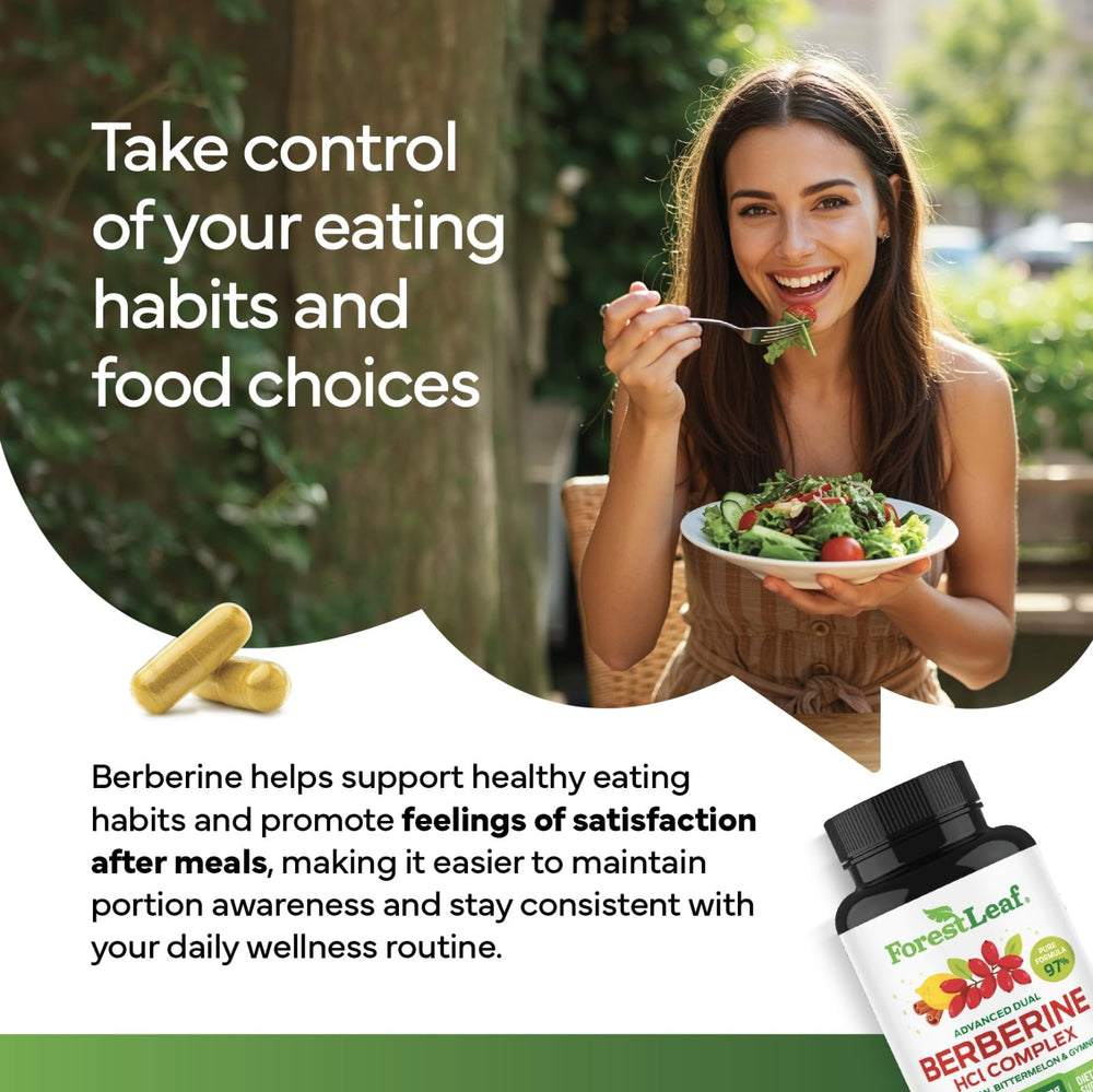 ForestLeaf bottle on breakfast table showing how the supplement fits daily routine benefit