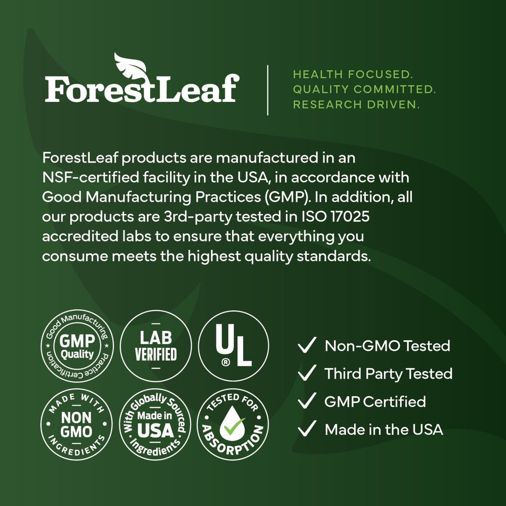 ForestLeaf lab report printout demonstrating third-party testing and verified purity benefit