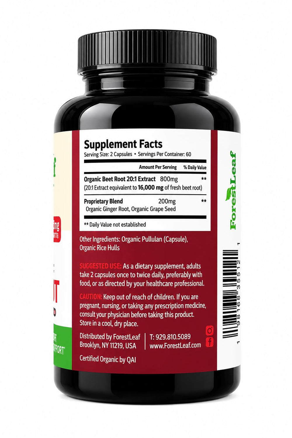 ForestLeaf bottle on a bathroom counter in a morning routine setting for daily integration