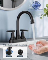 FORIOUS side profile highlighting faucet spout reach and ergonomic handle for easy control