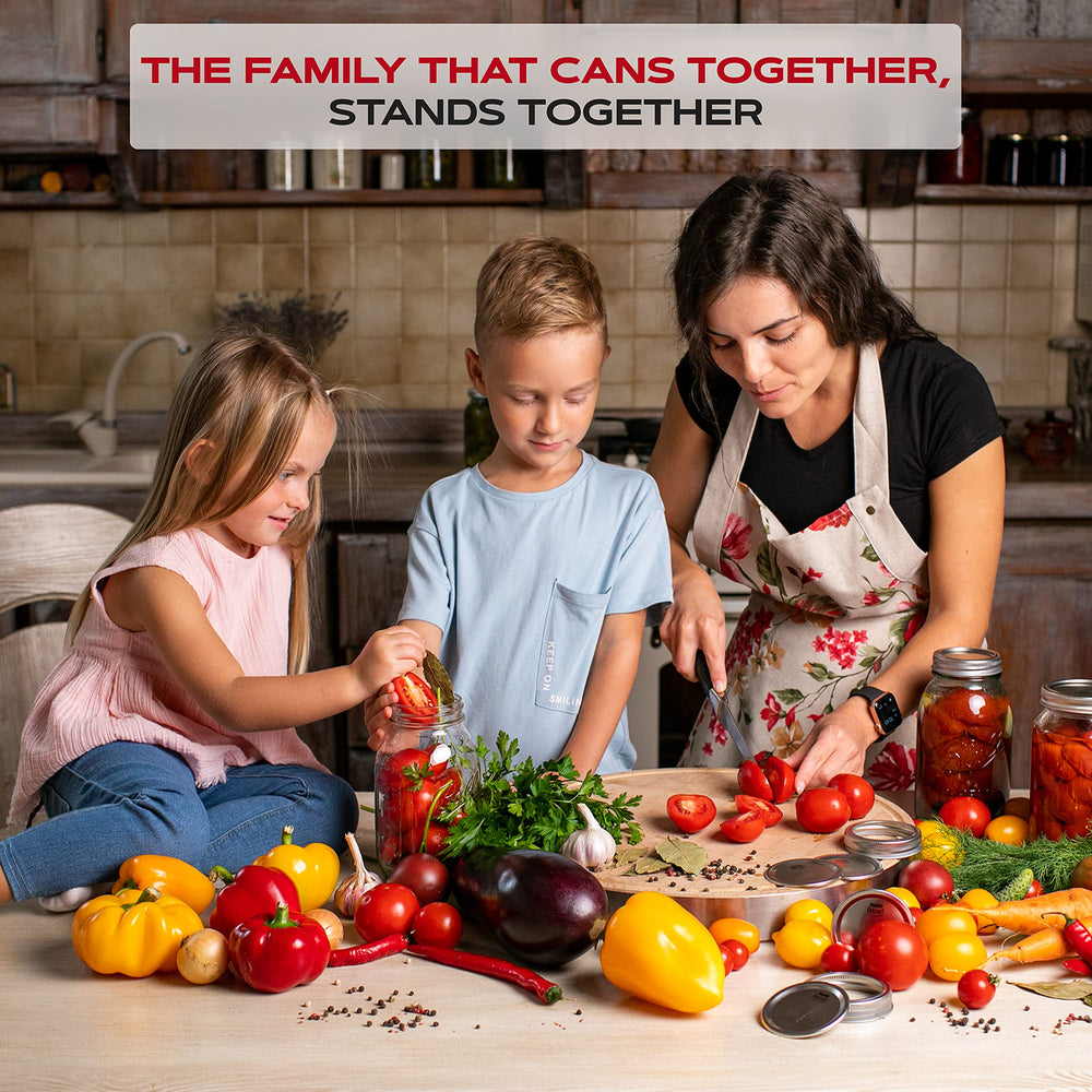 FORJARS lids used in kitchen lifestyle scene supporting meal prep
