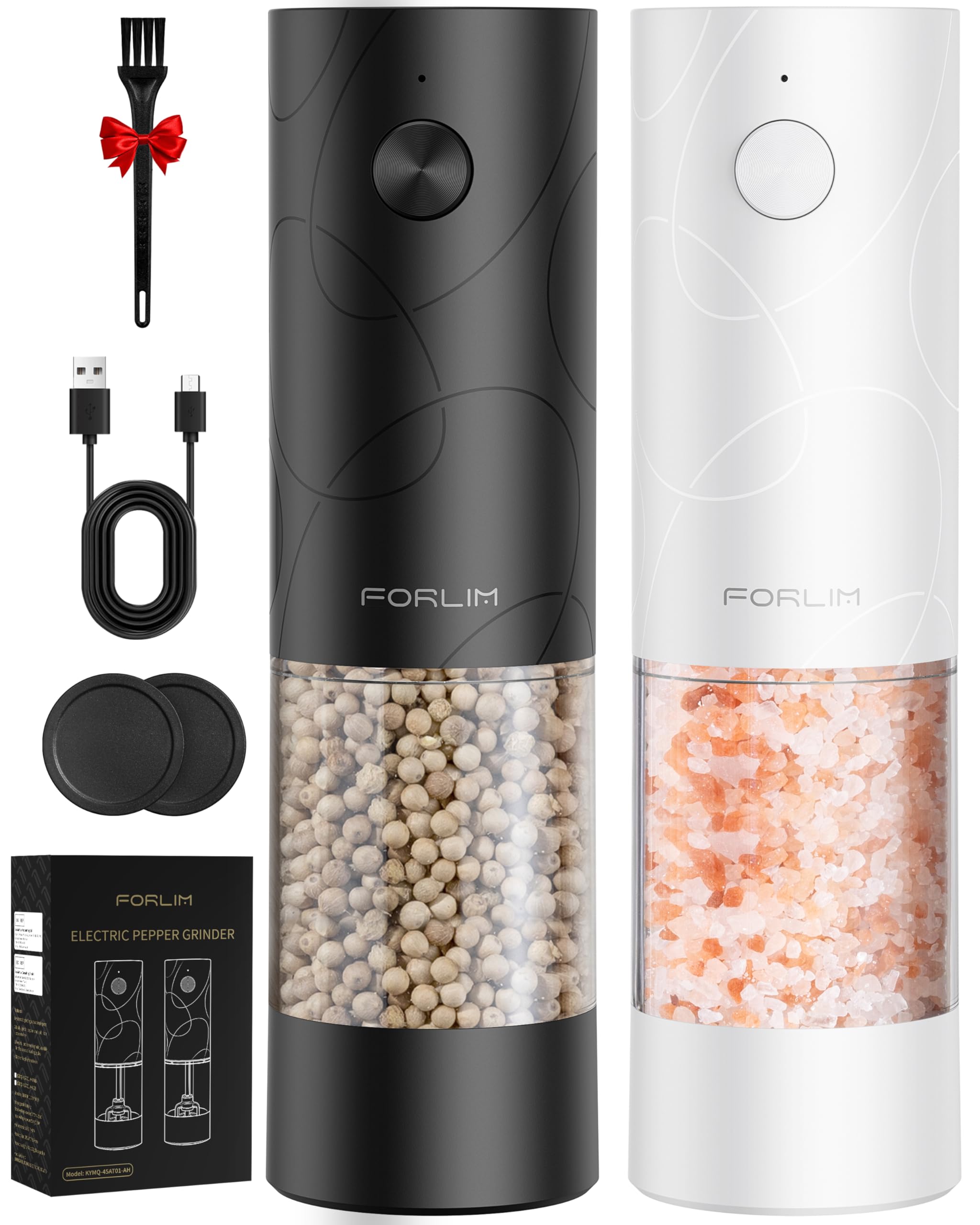 FORLIM front view black and white grinders showing modern design and easy reach