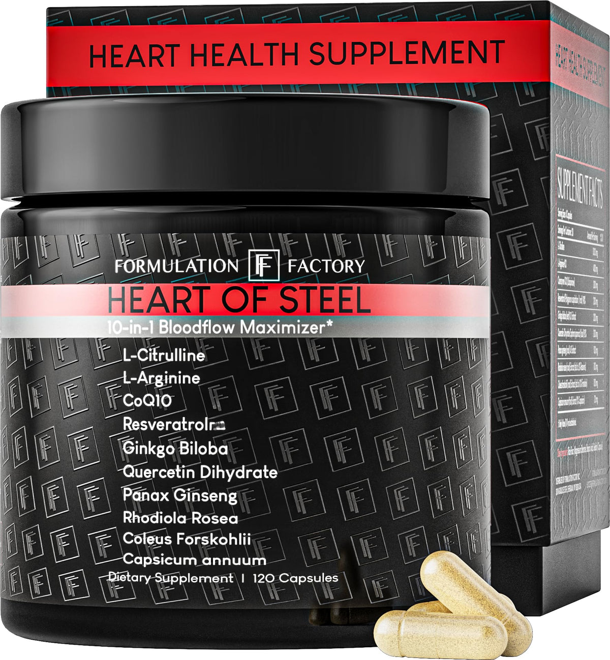 Formulation Factory bottle front packaging showing product benefits