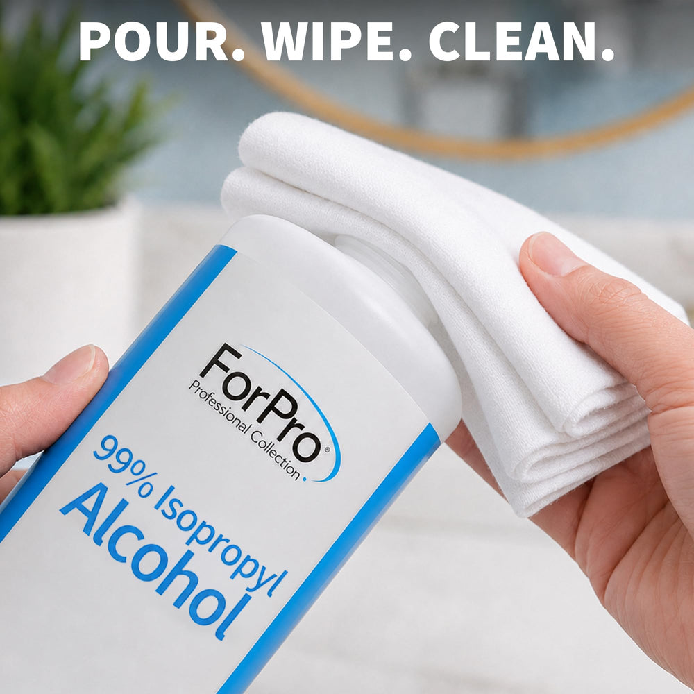 ForPro used to clean a circuit board showing fast evaporation and residue-free result