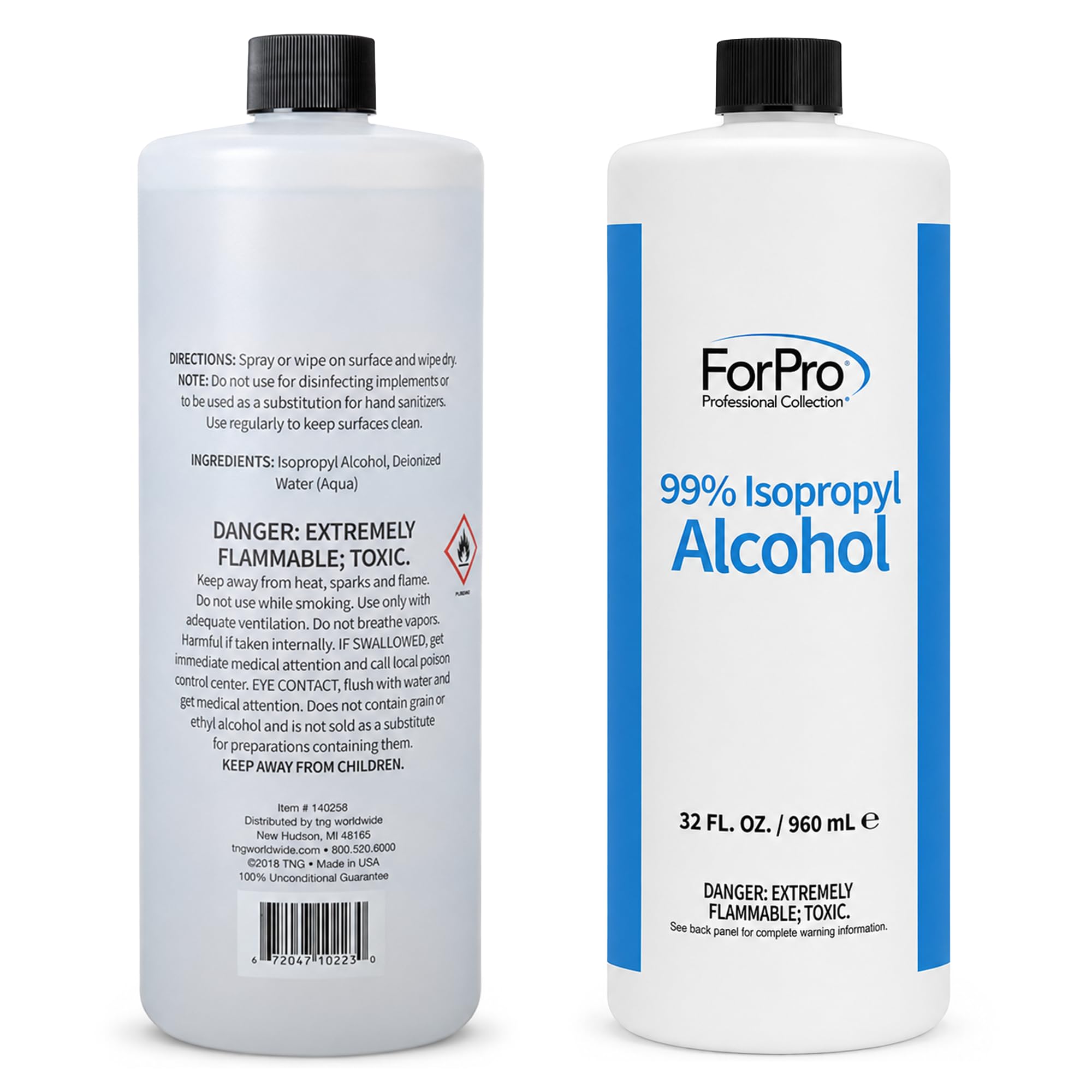 ForPro bottle pour spout detail demonstrating controlled dispensing and reduced waste