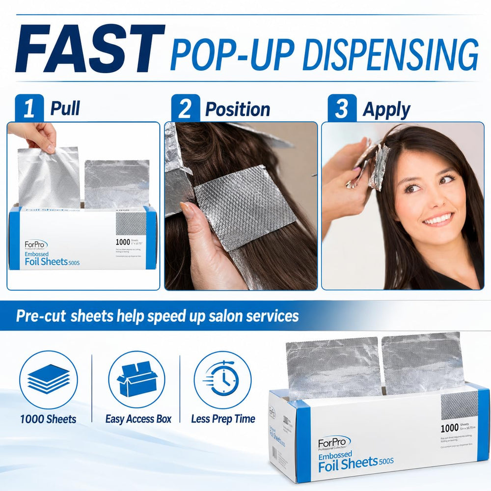 ForPro folded foil holding shape to show durable crease-hold benefit