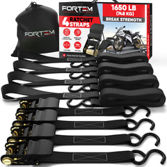 FORTEM front packaging showing full 4-pack kit and carrying pouch, portable storage benefit
