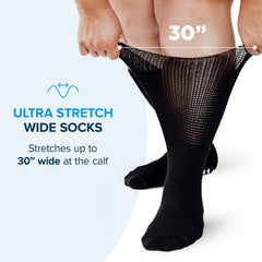 FORTIVO detailed knit and soft cuff offering gentle, non-binding fit