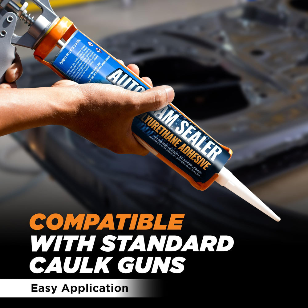 FORTIVO beside car panel for scale showing cartridge size and coverage advantage