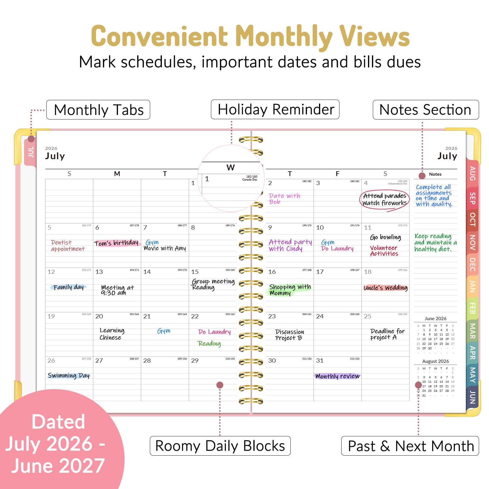 Forvencer open weekly spread with ample lines for priorities and task clarity