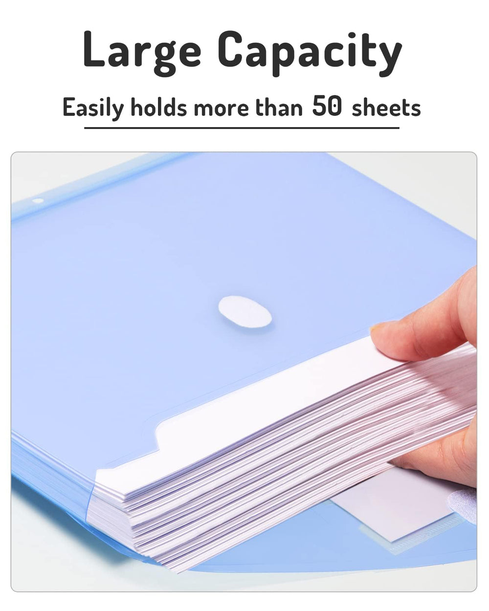 Forvencer pocket beside letter sheet showing exact fit and protection