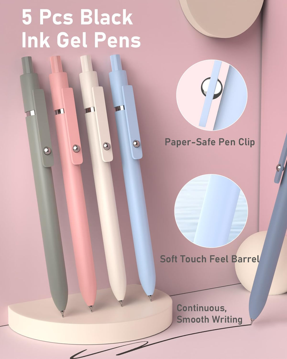 Four Candies pastel highlighters close-up showing chisel tips for versatile highlighting