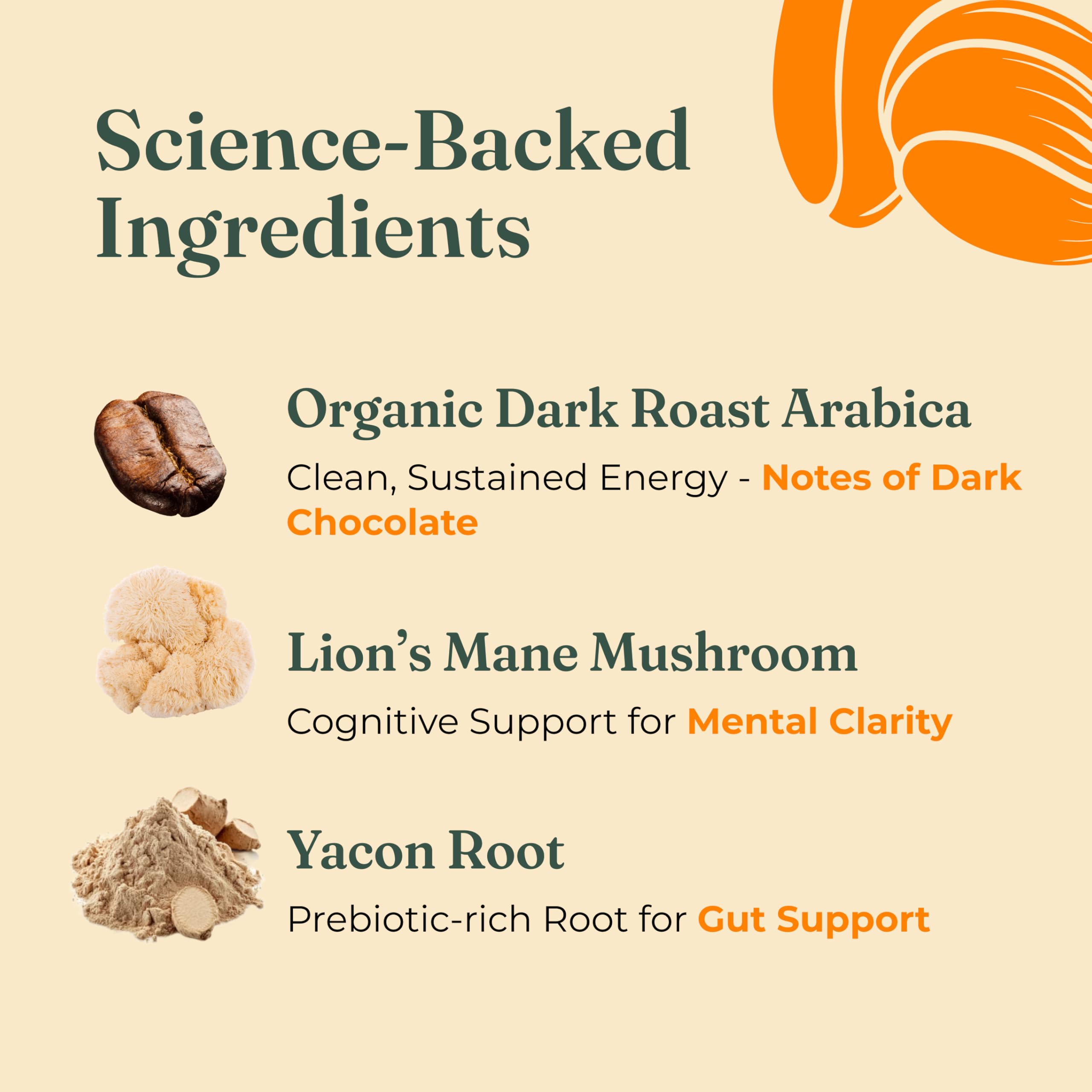 Four Sigmatic Honduran beans with Lion’s Mane and Chaga ingredients for focus