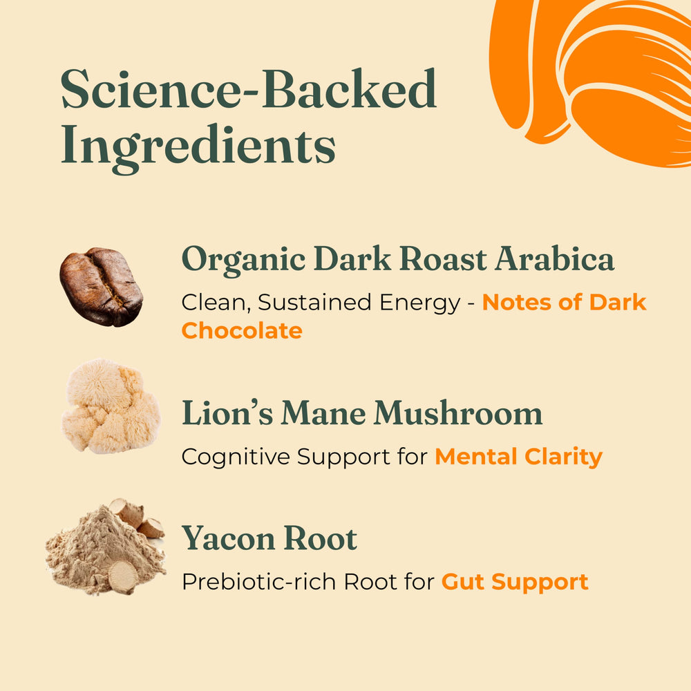 Four Sigmatic Honduran beans with Lion’s Mane and Chaga ingredients for focus