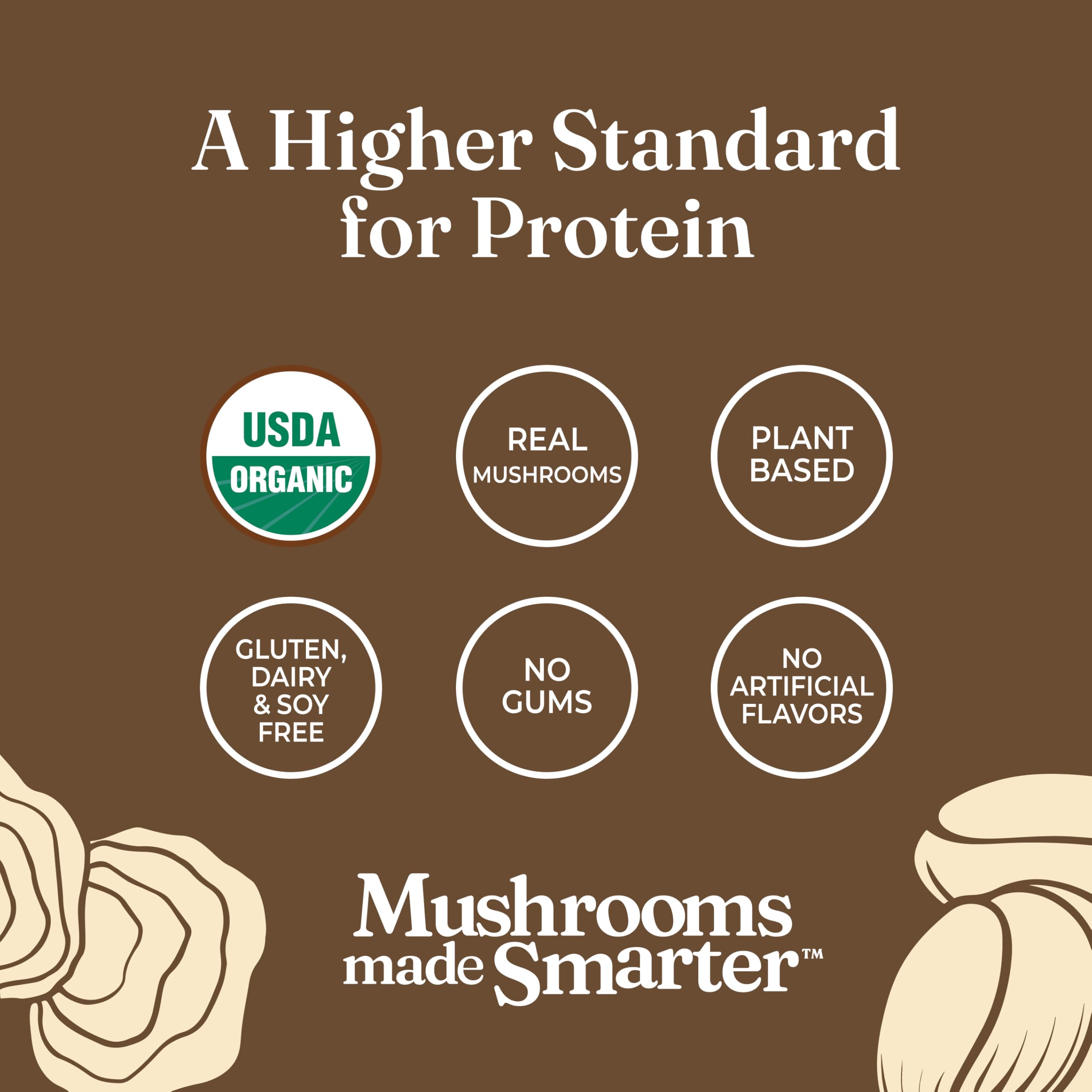Four Sigmatic container with recyclable symbol showing eco-friendly packaging benefit