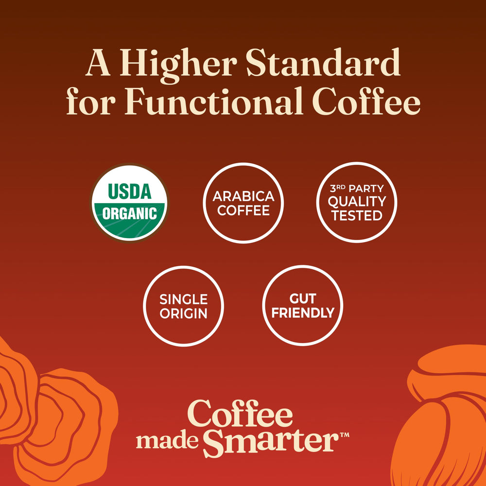 Four Sigmatic box displaying 24-count pack for lasting supply