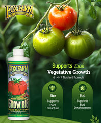 FoxFarm Grow Big pouring concentrate close-up for easy accurate dosing
