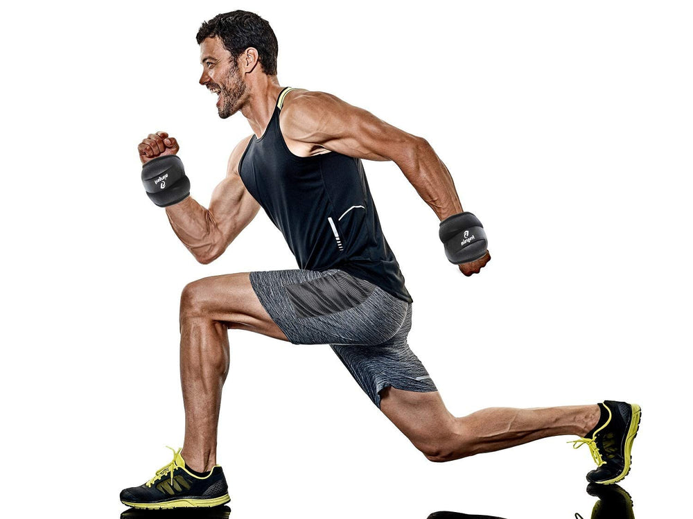 Fragraim ankle weights in a home workout setting demonstrating versatile exercise use