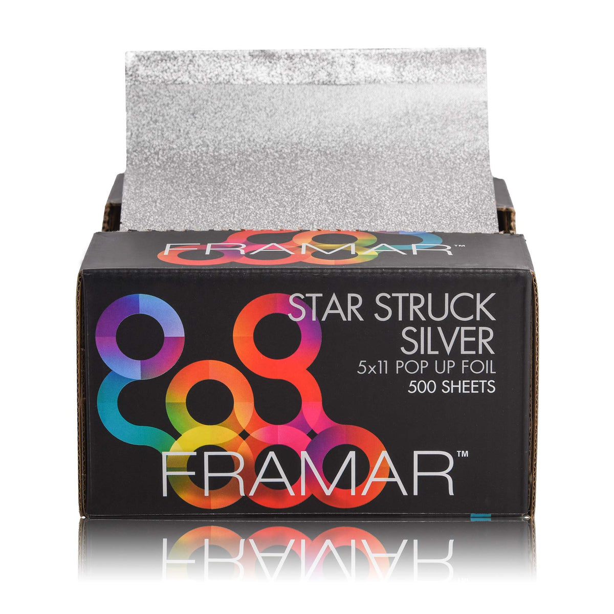 FRAMAR foil box front view showing professional packaging and organization benefit