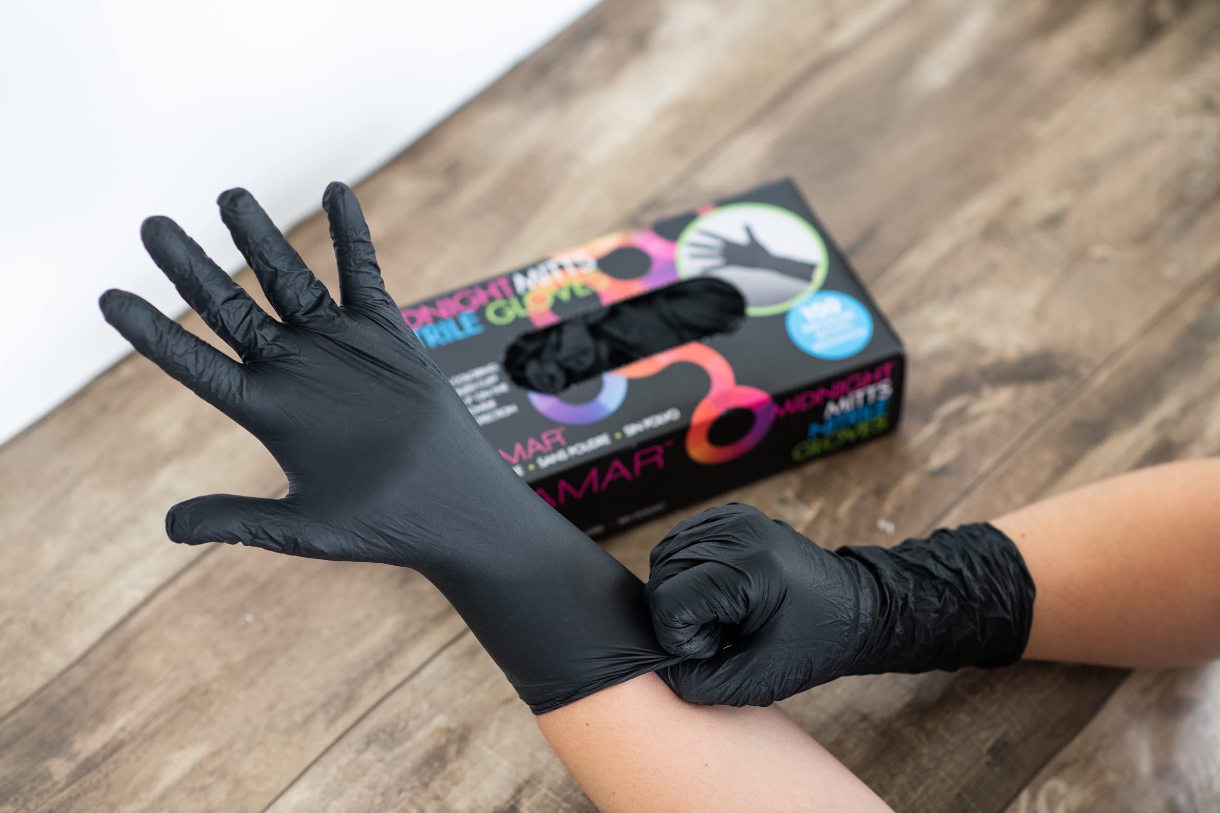 FRAMAR glove used in garage setting protecting hands from grease benefit