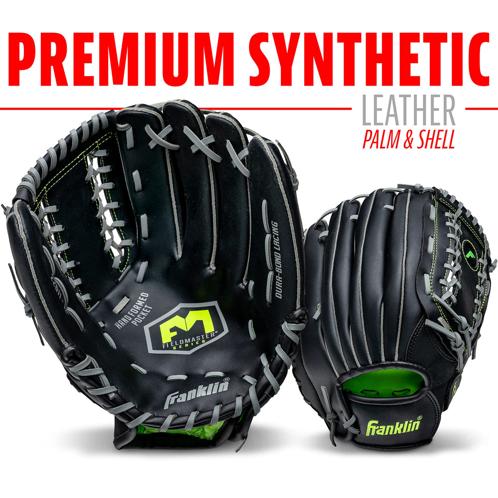 Franklin Sports glove in action catching a ball demonstrating reliable performance during games