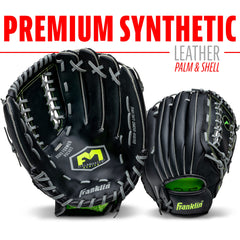 Franklin Sports glove in action catching a ball demonstrating reliable performance during games
