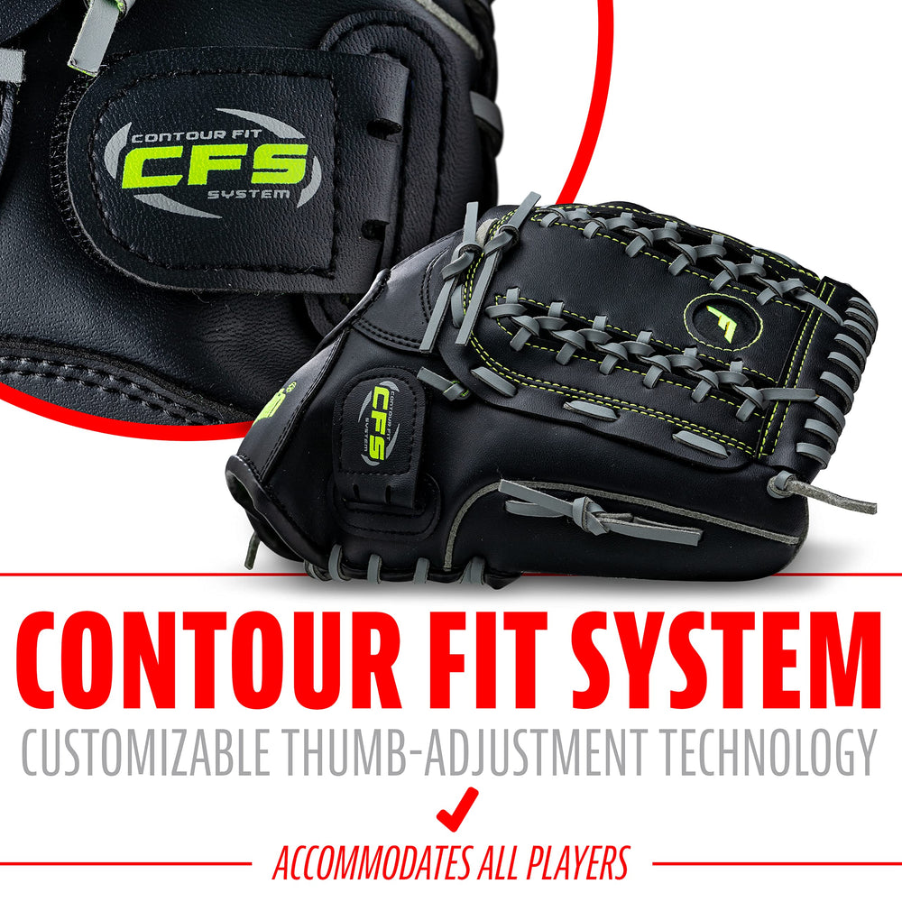 Franklin Sports lineup of sizes displayed to compare fit and recommended positions benefits