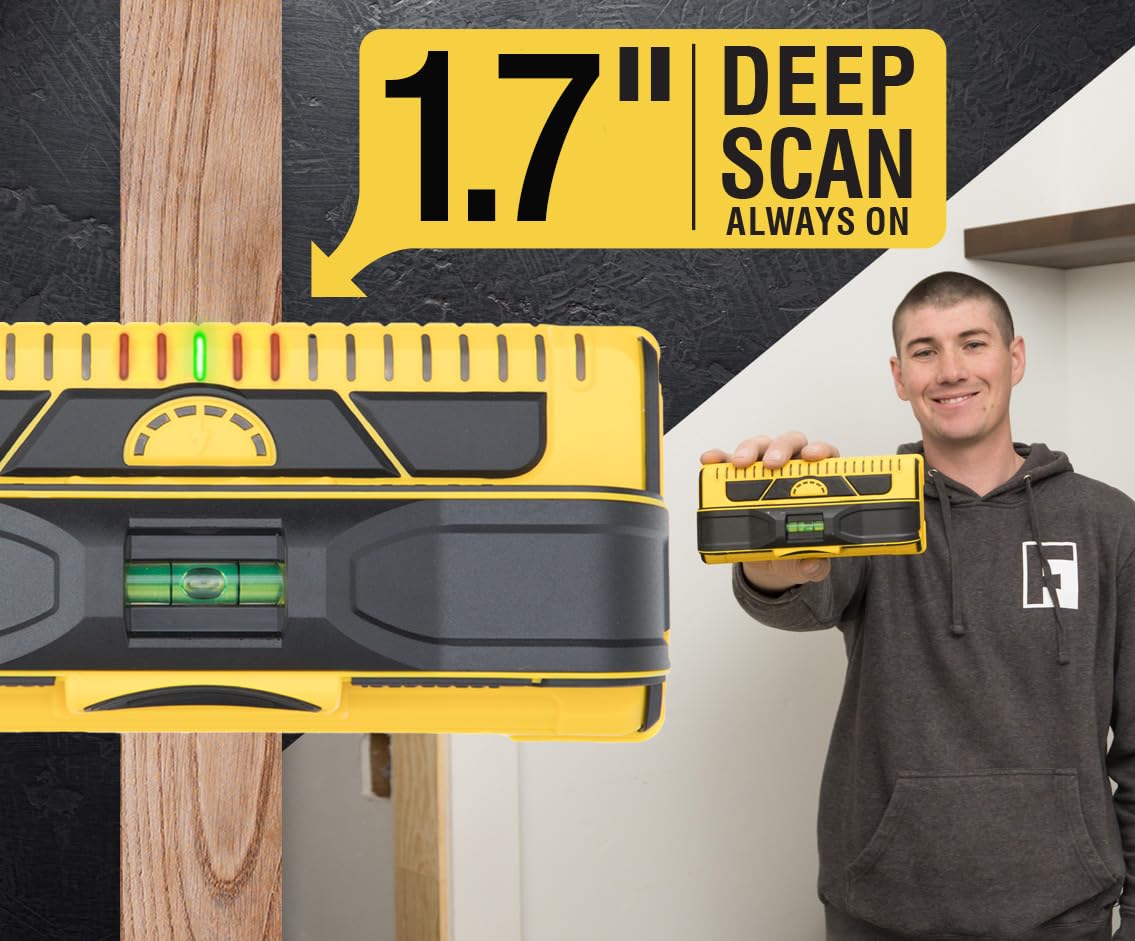 Franklin Sensors M210 with pencil in caddy marking wall for fast, accurate placement