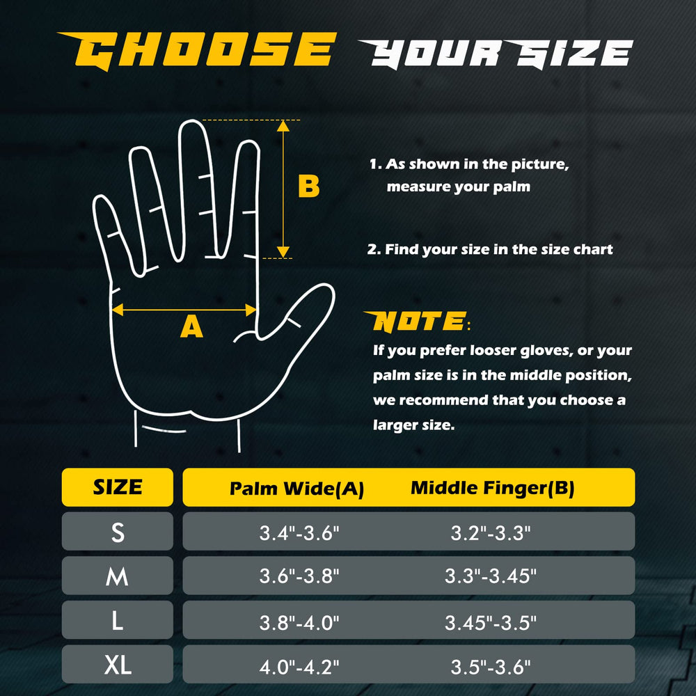 FREETOO gloves next to a ruler showing size and lightweight gym-ready profile