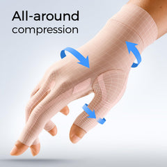 FREETOO close-up of silicone knuckle pads highlighting targeted pressure support