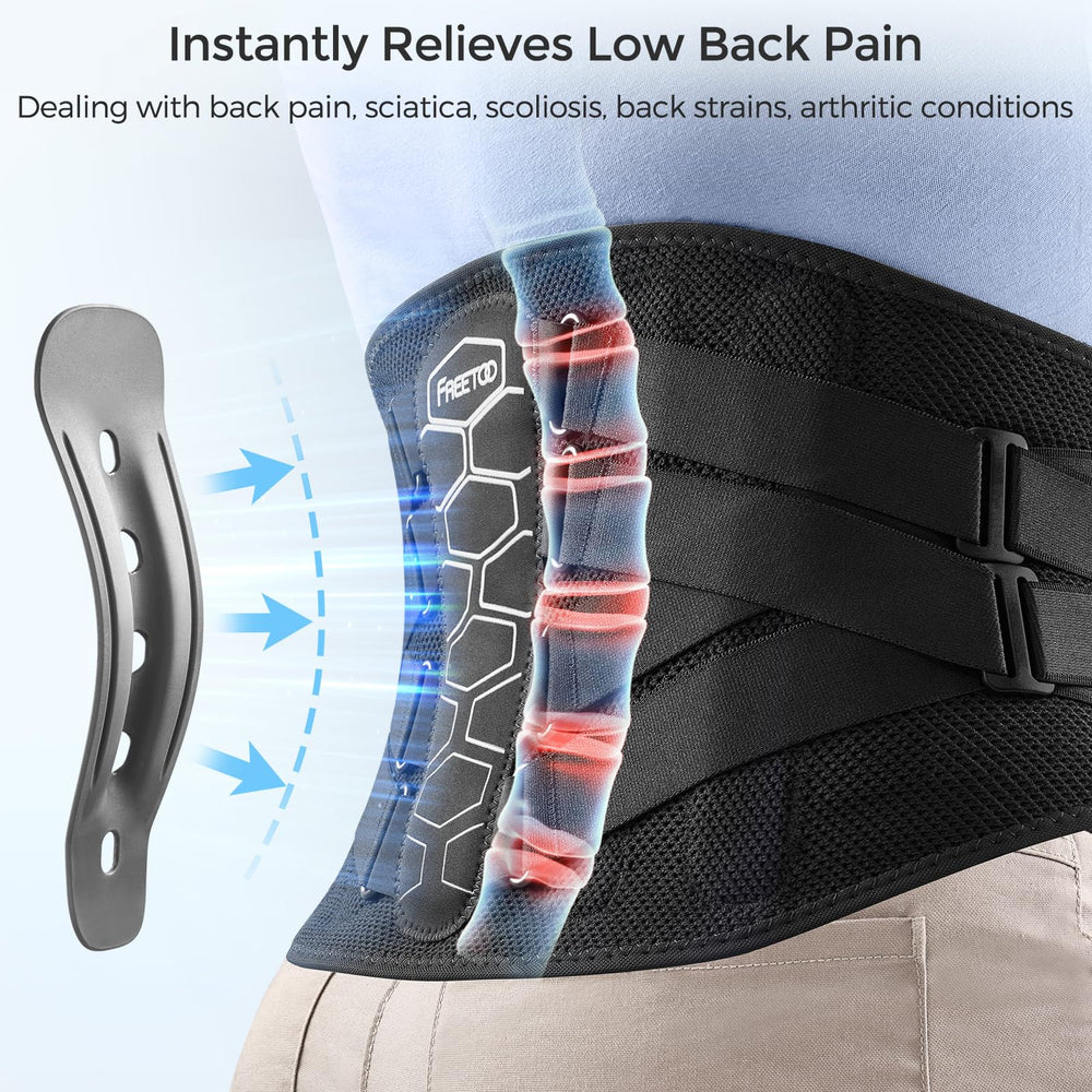FREETOO close-up of removable lumbar pad for targeted cushioning benefit