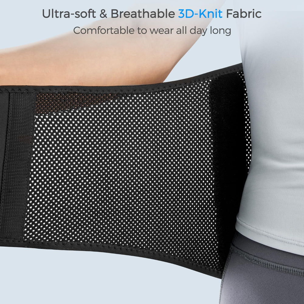 FREETOO brace beside measuring tape demonstrating sizing and fit