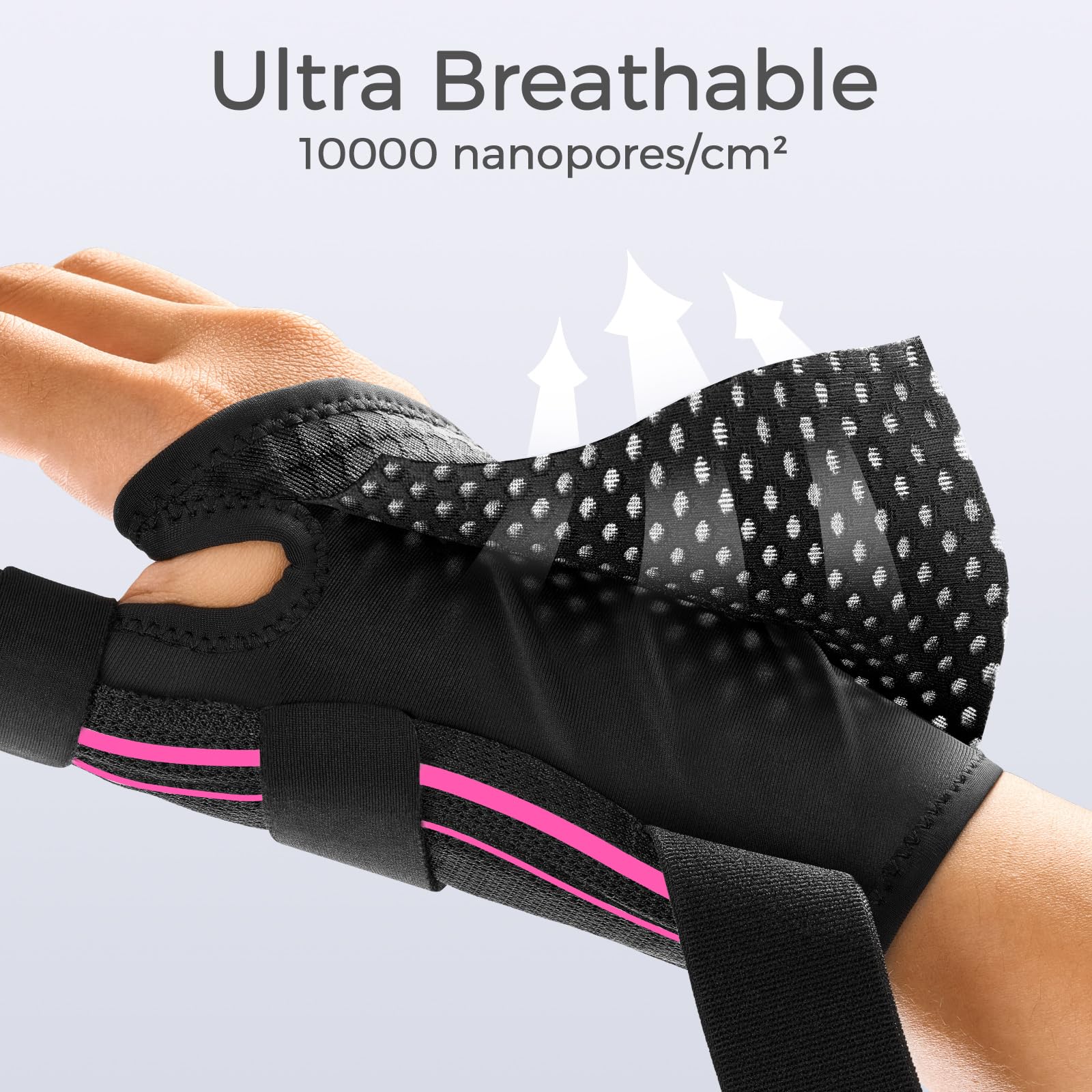 FREETOO breathable fabric texture showing airflow and comfort benefit