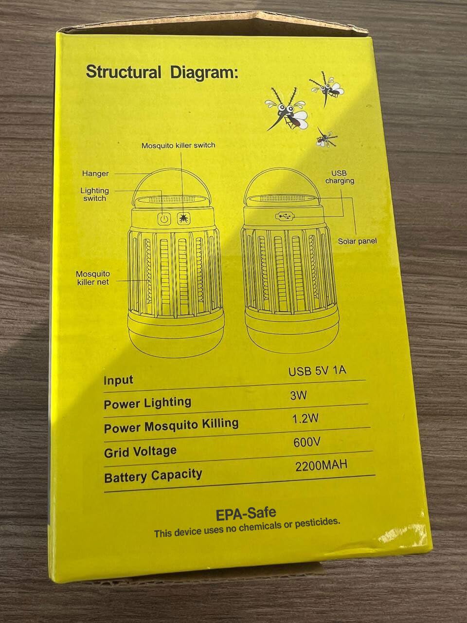 FREEZE2TRIM in a tent at night providing light and insect control