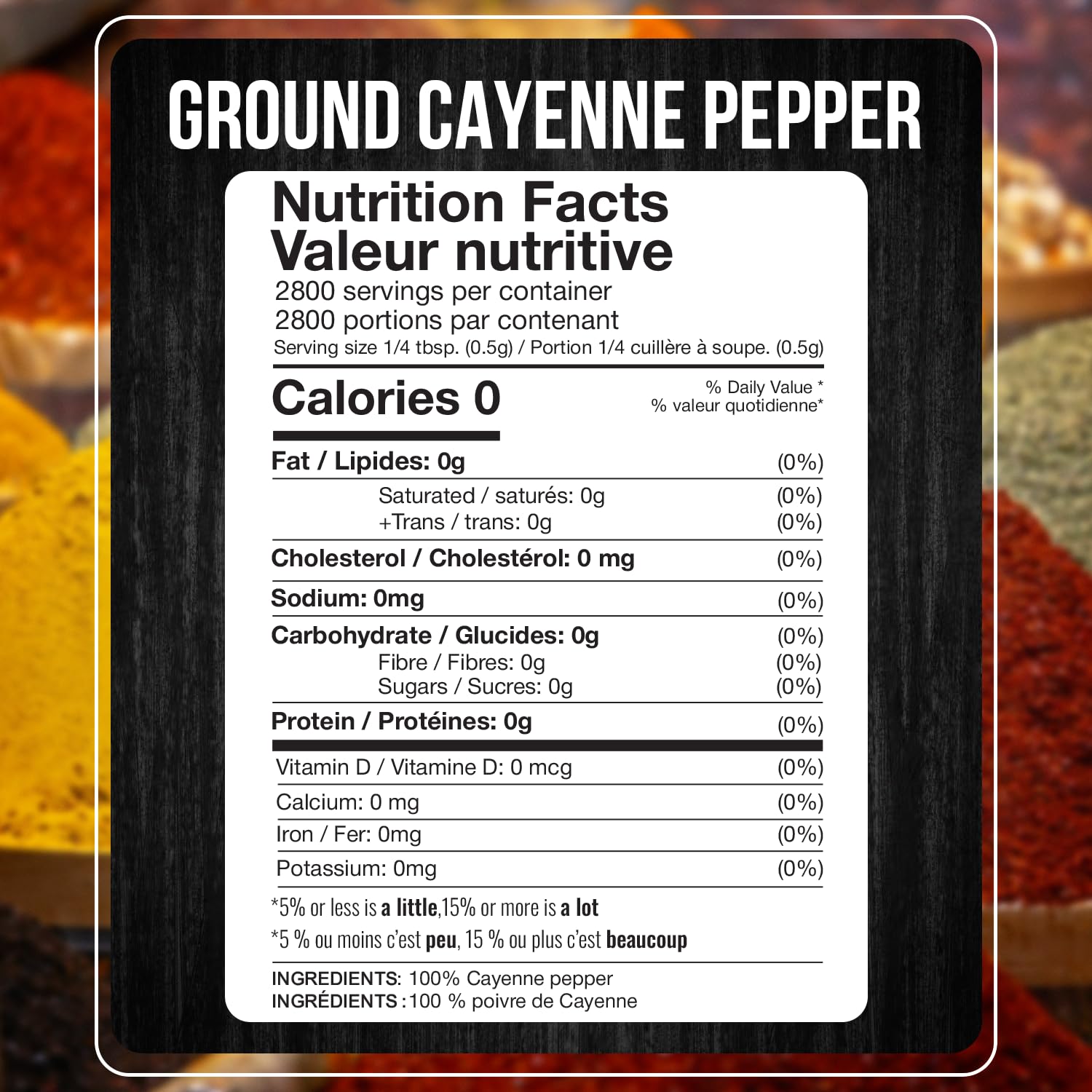 Fresh Finest shaker lid detail on cayenne container for easy pouring and measured seasoning benefit