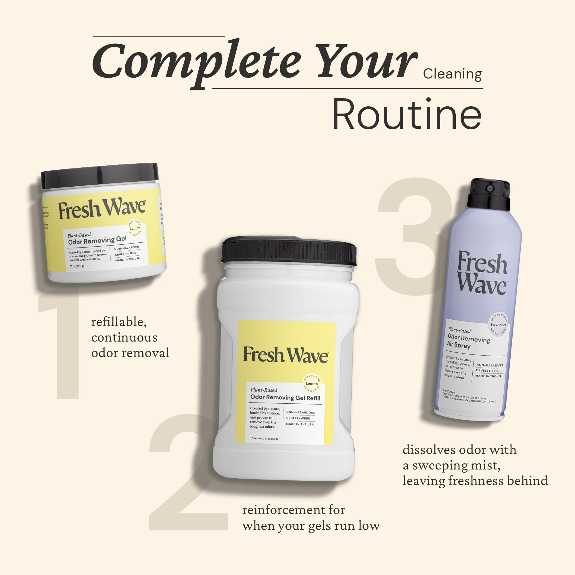 Fresh Wave label close-up highlighting EPA Safer Choice certification