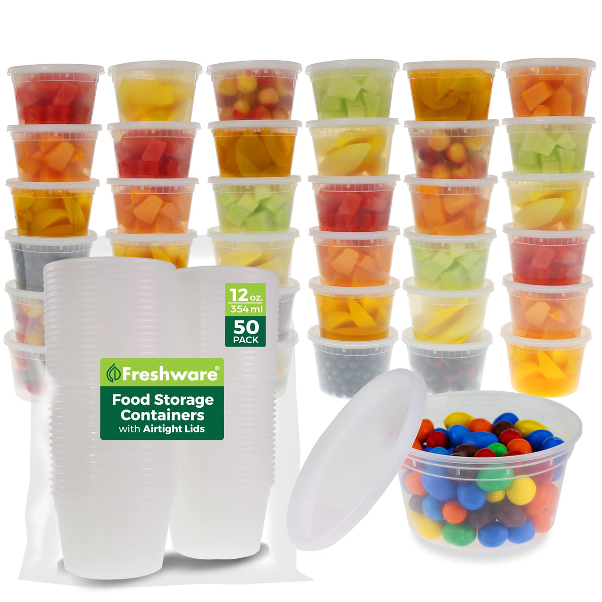 Freshware front packaging showing 50-count set and benefits
