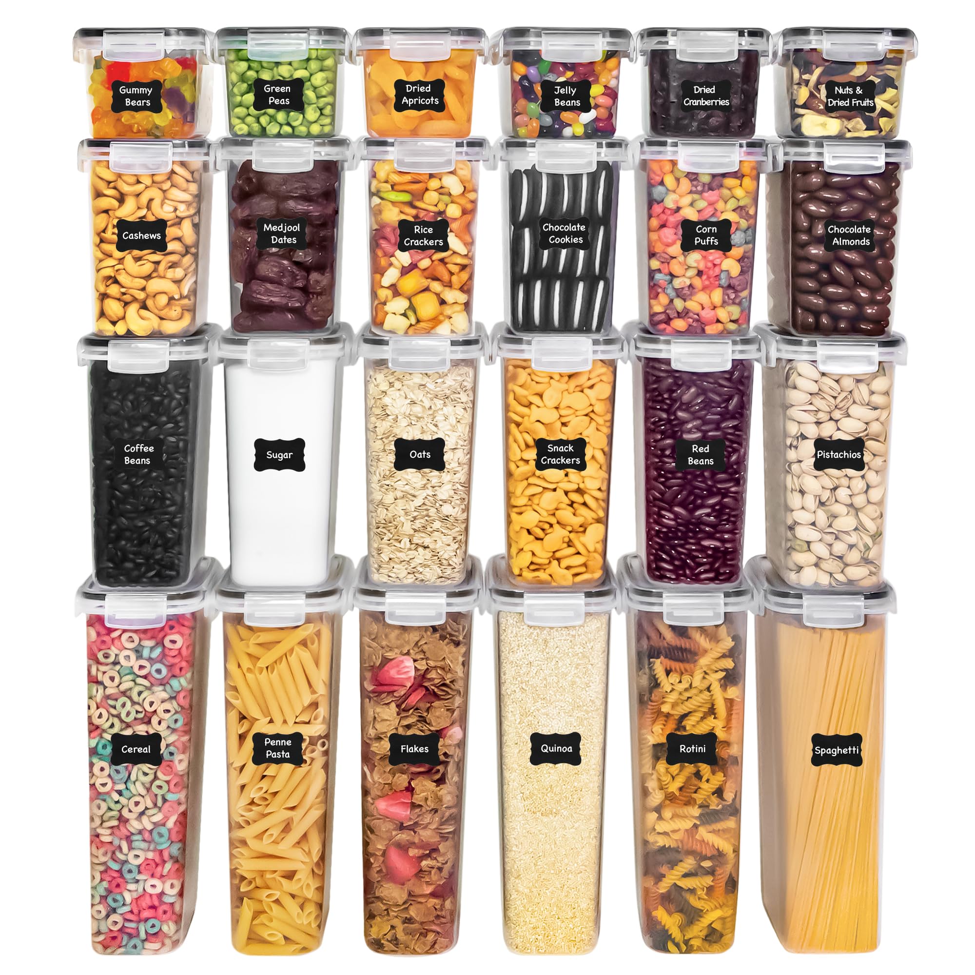 Freshware containers in kitchen scene highlighting organized pantry convenience