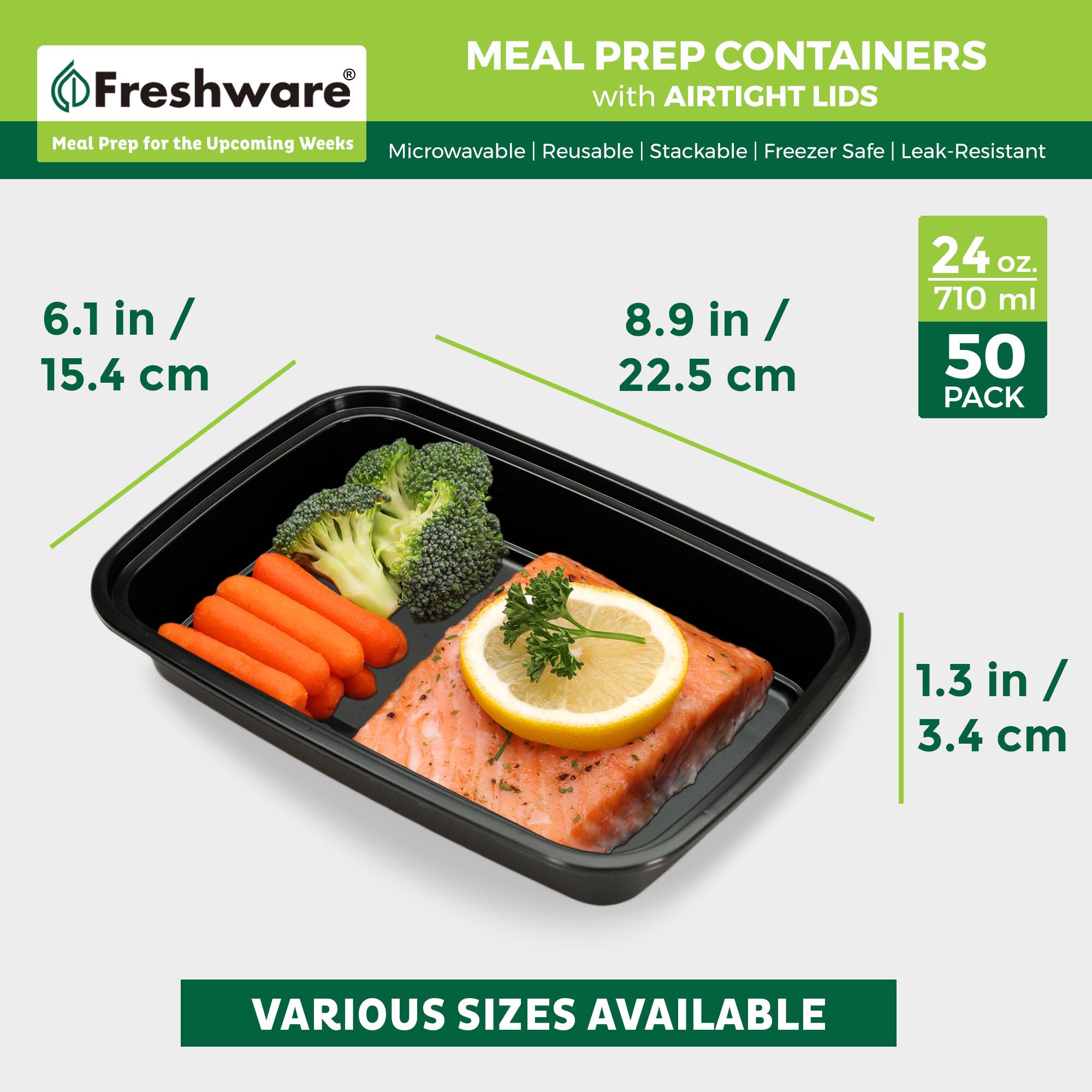 Freshware container on work desk demonstrating convenient packed lunch