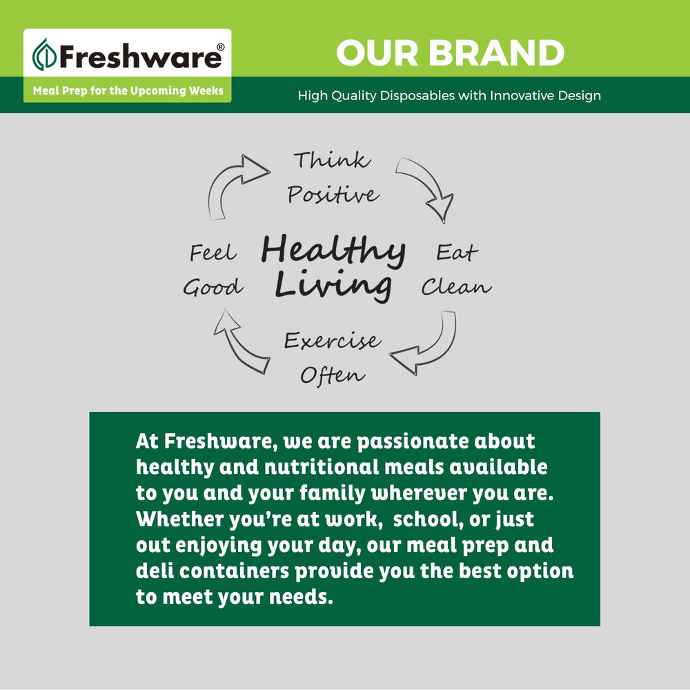 Freshware container packed in a lunchbox for portable meal prep