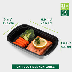 Freshware stacked containers in fridge saving space for organization